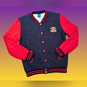 Paul Frank Navy and Red Letterman-Style Jacket